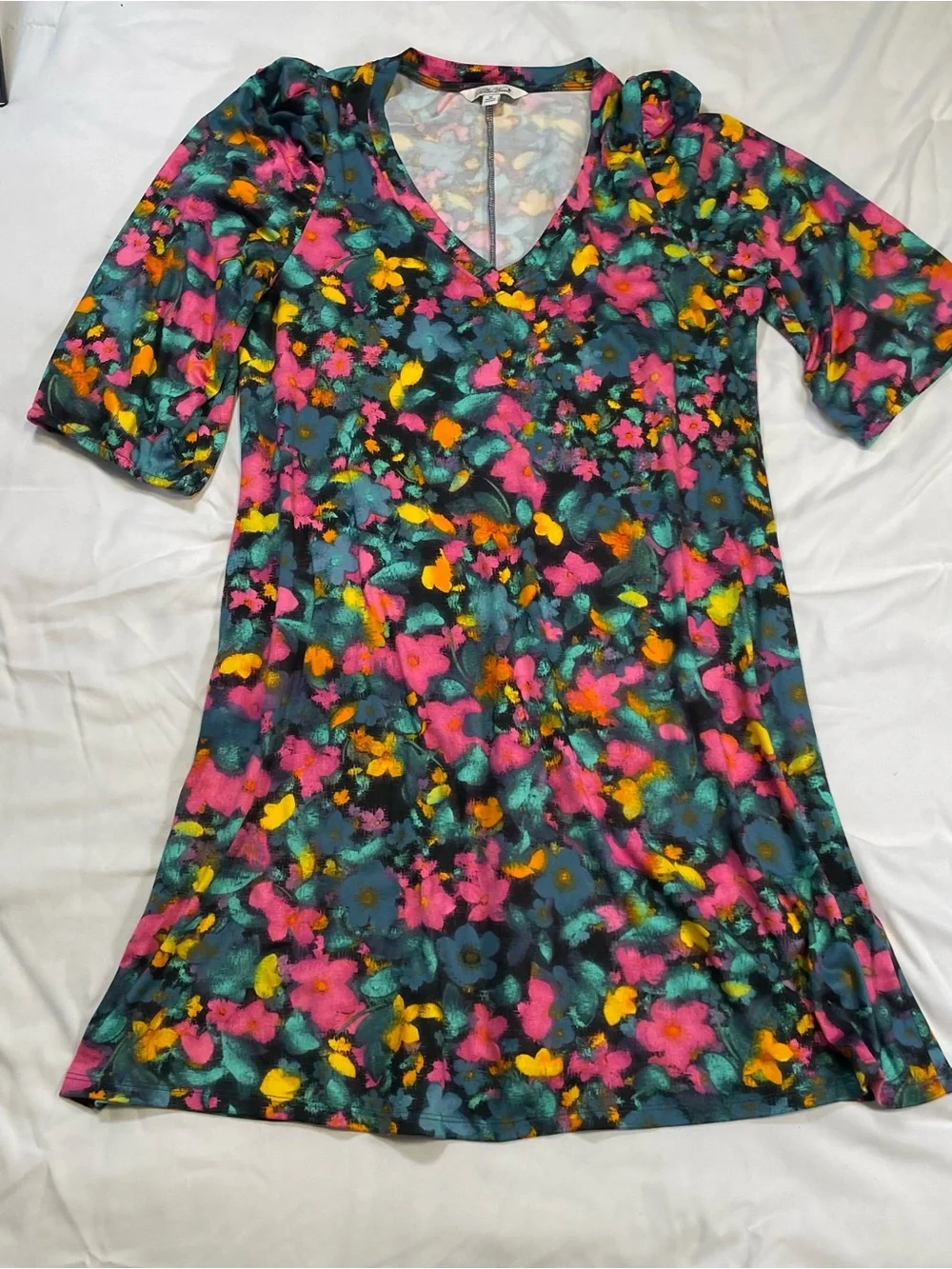 🌸 Pioneer Woman Vibrant Floral Dress 🌸 - Picture 4 of 9